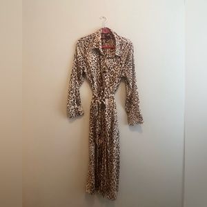 Banana Republic Midi Shirtdress Leopard Print XL